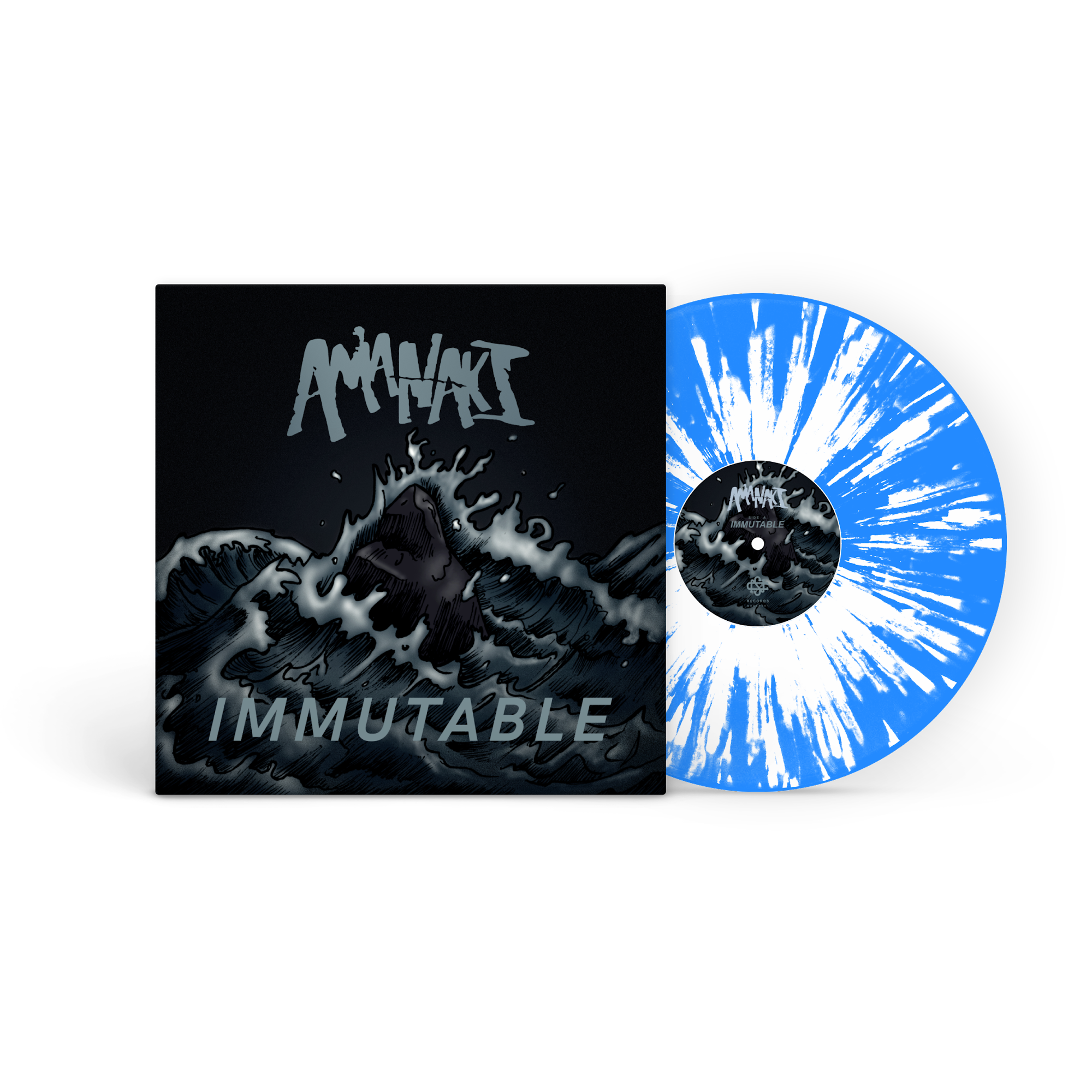 Amanaki - Immutable 'Blue Opaque w/ White Splatter' 12