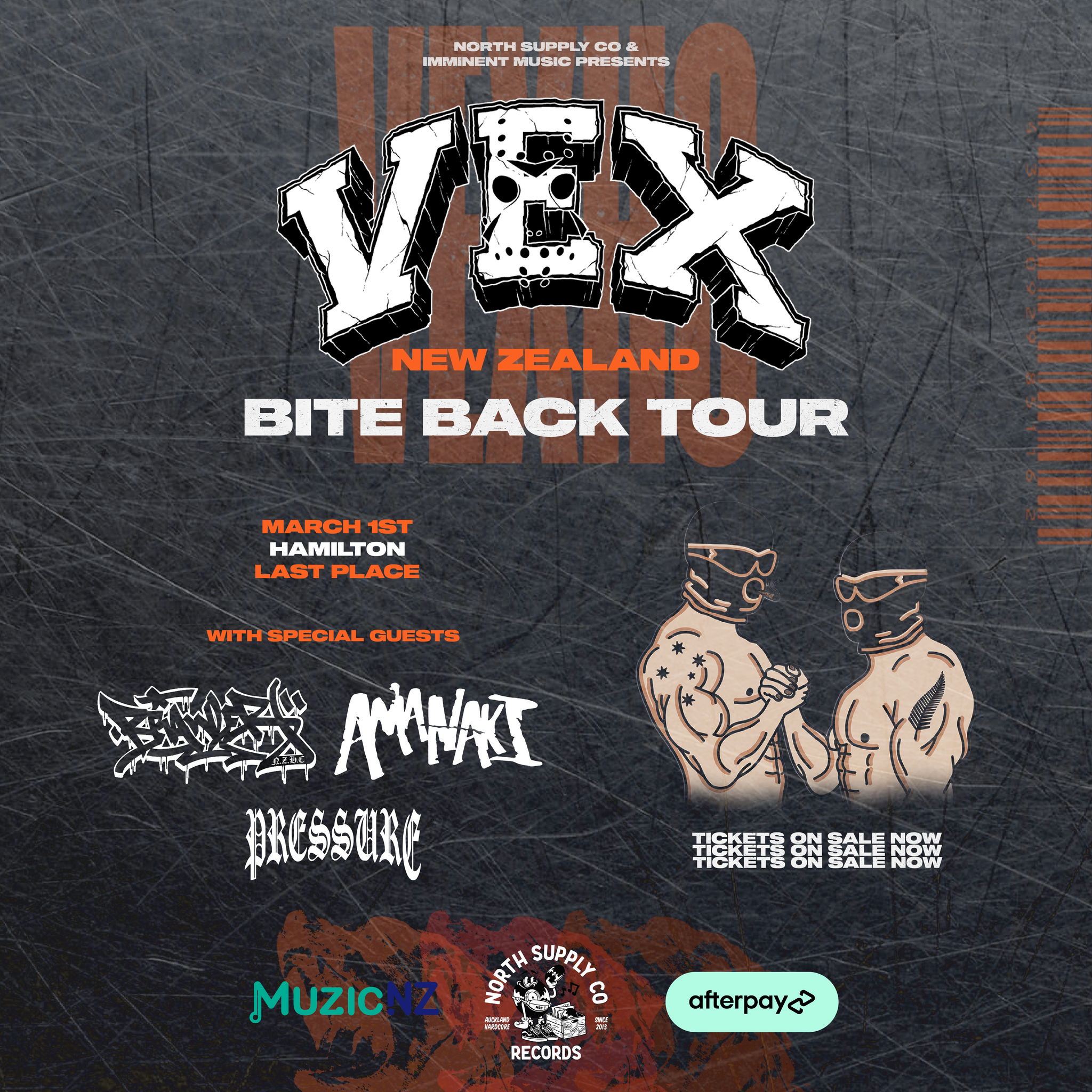 VEX HC (AUS) - 'Bite Back' NZ Tour - Hamilton @ Last Place R18